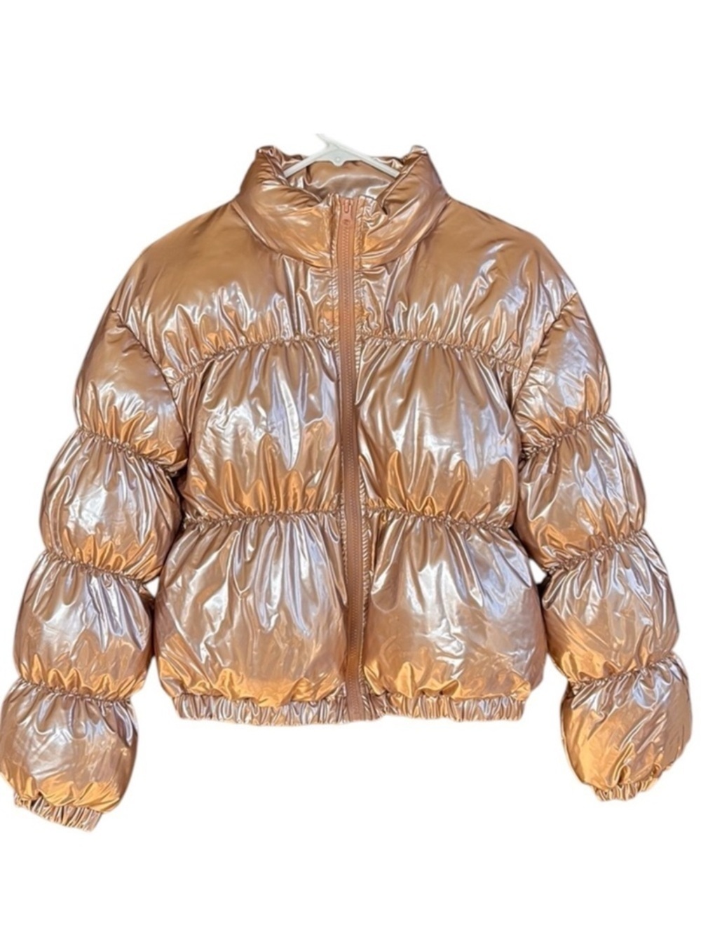 Like New Steve Madden Eden Puffer Coat Metallic Size Small